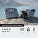 DJI Air 3S dual-camera drone with RC-N3 controller on rocky surface, perfect for travel photography.