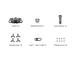DJI Avata 2 drone kit including battery, gimbal protector, propellers, Type-C cable, and propeller screws.