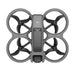 DJI Avata 2 drone top view showcasing quadcopter design and propellers for immersive FPV experience.