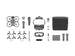 DJI Avata 2 Flymore Combo accessories including drone, goggles, remote, propellers, and carrying case.