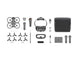 DJI Avata 2 Flymore Combo accessories including drone, goggles, remote, propellers, and carrying case.