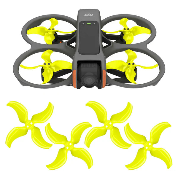 DJI Avata 2 STEALTH Upgrade Propellers - x4 low-noise design for quieter flights and enhanced performance.