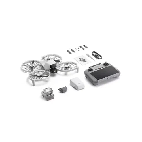 DJI Flip (DJI RC 2) drone kit including camera, remote control, and accessories for vlogging.