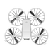 DJI Flip drone displaying a sleek, compact design with four propellers, ideal for vlogging and easy outdoor use.