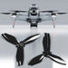 DJI FPV drone with Ludicrous Upgrade Propellers, showcasing black propellers for enhanced flight performance.