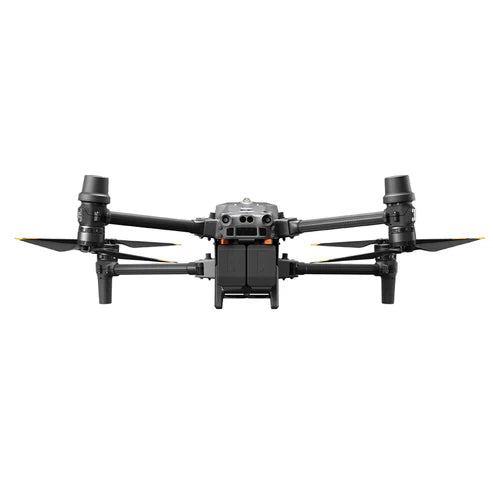 DJI Matrice 30 drone front view showcasing powerful flight capabilities and advanced technology.