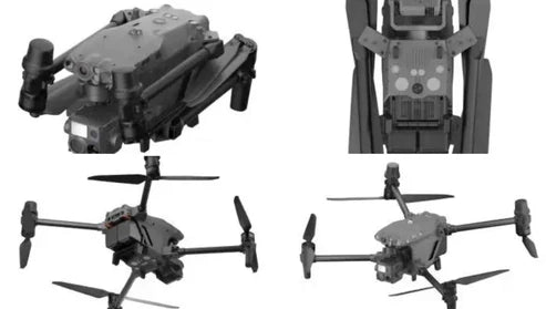 DJI Matrice 30T drone showcasing multiple angles of the powerful and compact design.