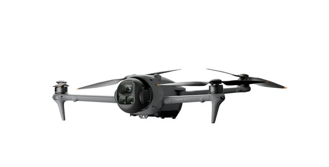 DJI Mavic 4 Pro drone showcasing Infinity Gimbal and triple-camera system, great for aerial photography.