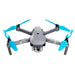 DJI Mavic Pro drone with Platinum STEALTH upgrade propellers in blue, showcasing enhanced efficiency and quiet operation.