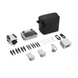 DJI Mini 3 Flymore Combo components including drone, controller, propellers, battery, and carrying case.