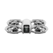 DJI Neo Drone in gray color, compact design with four propellers and built-in camera for indoor and outdoor use.