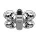 DJI Neo Fly More Combo compact drone from above with four propellers and built-in camera for indoor and outdoor use.