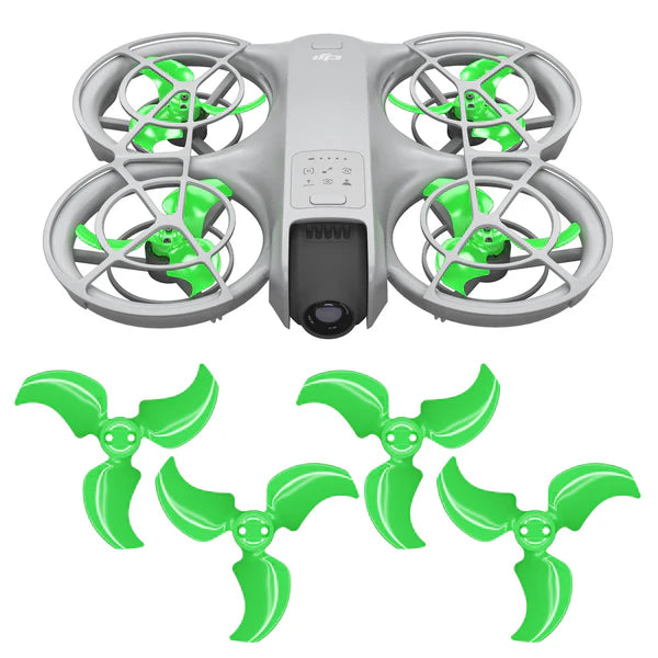 DJI Neo Stealth Upgrade Propellers - x4 green, designed for silent and efficient drone flight.
