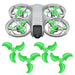 DJI Neo Stealth Upgrade Propellers - x4 green, designed for silent and efficient drone flight.