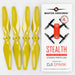 DJI Spark STEALTH upgrade propellers in yellow, designed for low noise and enhanced performance, compatible with DJI Spark.