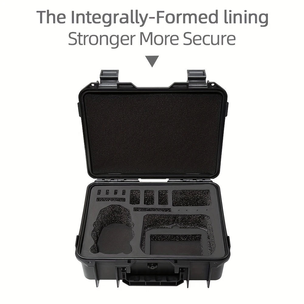 DJI Mavic Mini 3/4 hard carry case interior view showcasing integrally-formed lining for added protection.