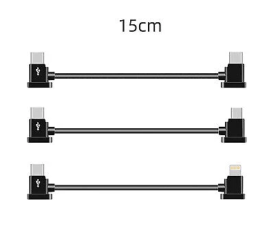 Remote controller cables for DJI drones, 15cm length, supporting Mavic Mini 2, 2SE, Air2, Air2S, Mini 3, Pro, Mavic 3.
